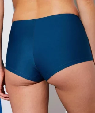 Plave ženske kupaće bokserice za stanjivanje trbuha i zadnjice